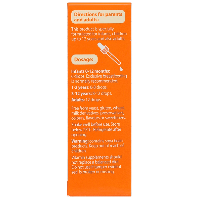 Thực phẩm bảo vệ sức khỏe Nature's Way Kids Smart drops Vitamin D3 + K2 - 3
